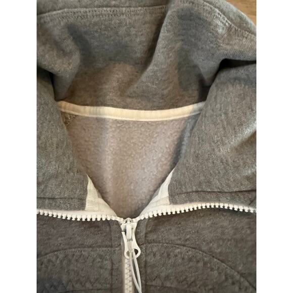 Lululemon Calm & Cozy full zip Jacket in heathered medium gray size 8 - Picture 7 of 12